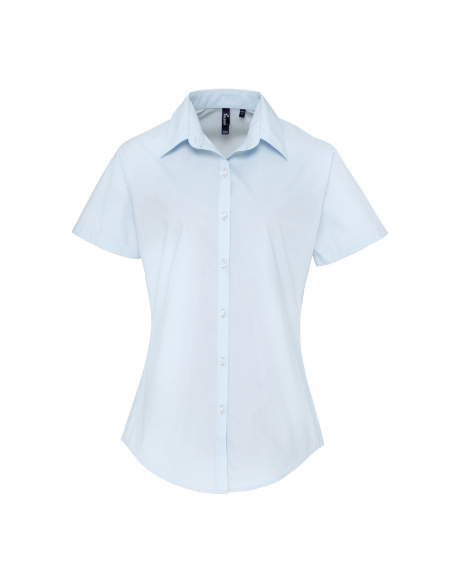 PRE-PR309-Chemise à manches courtes en popeline Supreme Femme 2